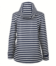 Load image into Gallery viewer, Women&#39;s Striped Charles River Rain Jacket