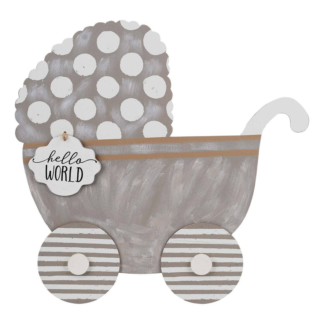 Hello World Baby Carriage Topper