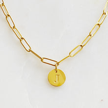 Load image into Gallery viewer, Linked Chain Initial Charm Bracelets