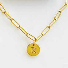 Load image into Gallery viewer, Linked Chain Initial Charm Bracelets