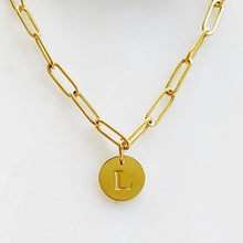 Load image into Gallery viewer, Linked Chain Initial Charm Bracelets
