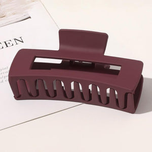 Rectangle Claw Hair Clip- Several Colors