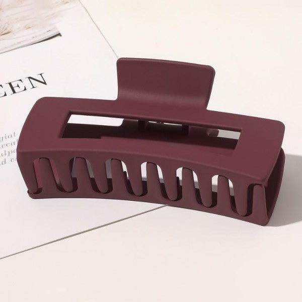 Rectangle Claw Hair Clip- Several Colors
