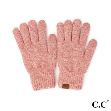 C.C Heather Knit Plain Smart Touch Gloves