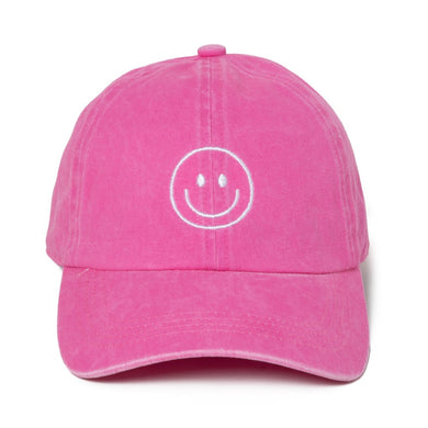 Embroidered Baseball Cap- Hot Pink