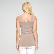 Load image into Gallery viewer, Light Mocha Seamless Reversible Tank Top