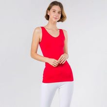 Load image into Gallery viewer, Red Seamless Reversible Tank Top