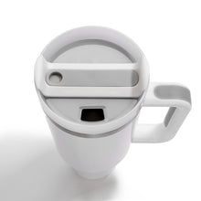 Load image into Gallery viewer, White 40 oz Stainless Steel Tumbler