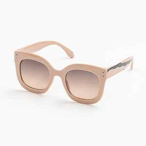 Fashion Sunglasses With Brush Striped Sides- Several Colors