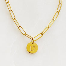 Load image into Gallery viewer, Linked Chain Initial Charm Bracelets