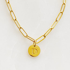 Linked Chain Initial Charm Bracelets