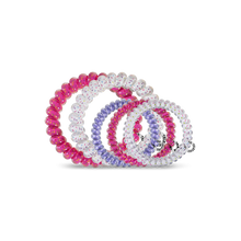 Load image into Gallery viewer, Party On Teleties 2 Large/3 Small Pack Hair Ties