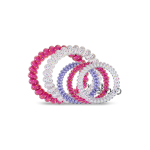 Party On Teleties 2 Large/3 Small Pack Hair Ties