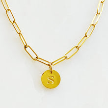 Load image into Gallery viewer, Linked Chain Initial Charm Bracelets