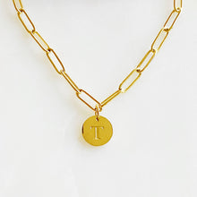 Load image into Gallery viewer, Linked Chain Initial Charm Bracelets