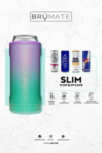 Load image into Gallery viewer, Glitter Rainbow Brumate Hopsulator Slim 12oz Slim Cans