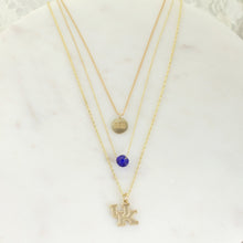 Load image into Gallery viewer, Kentucky Matte Gold Logo Trio Necklace Set
