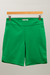 Women's High-Rise Pull-On Bermuda Shorts- Kelly Grenn