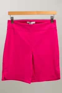 Women's High-Rise Pull-On Bermuda Shorts- Pink