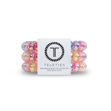 Eat Glitter For Breakfast Teleties Large 3-Pack Hair Ties