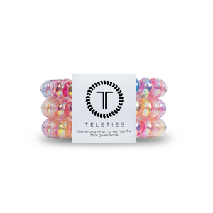 Eat Glitter For Breakfast Teleties Large 3-Pack Hair Ties