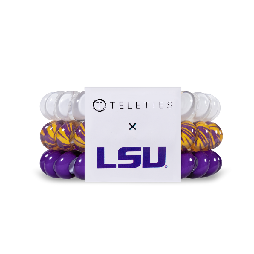 LSU Teleties Large 3-Pack Hair Ties