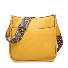 Load image into Gallery viewer, Crossbody Handbag- Mustard/Leopard