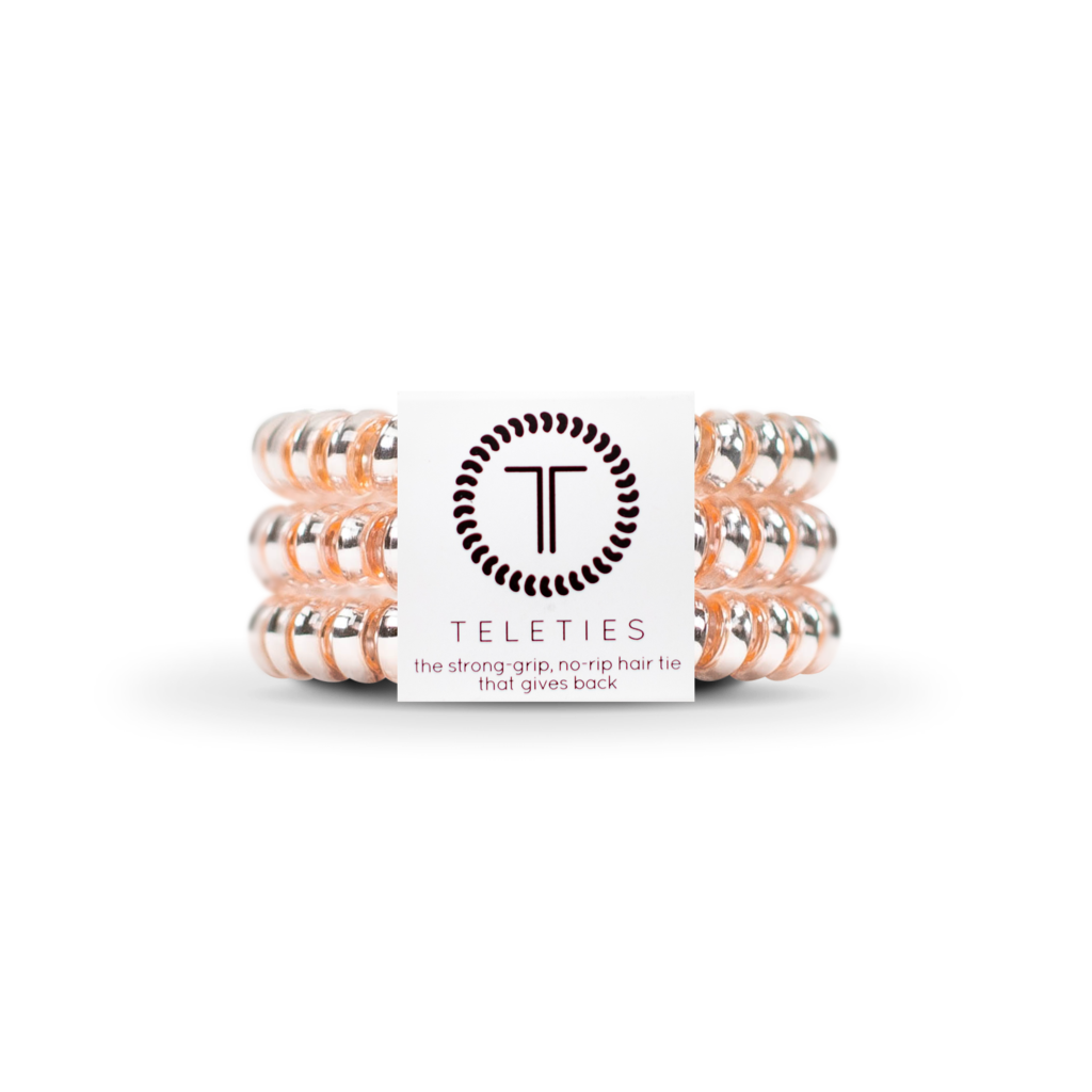Millennial Pink Teleties Small 3-Pack Hair Tie