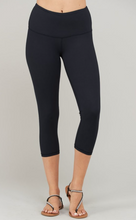 Load image into Gallery viewer, Original Buttery Super Soft Capri length, high waist band leggings- Black