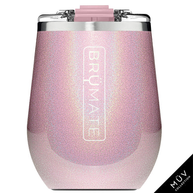 Glitter Blush Brumate Uncork'd XL 14oz Wine Tumbler