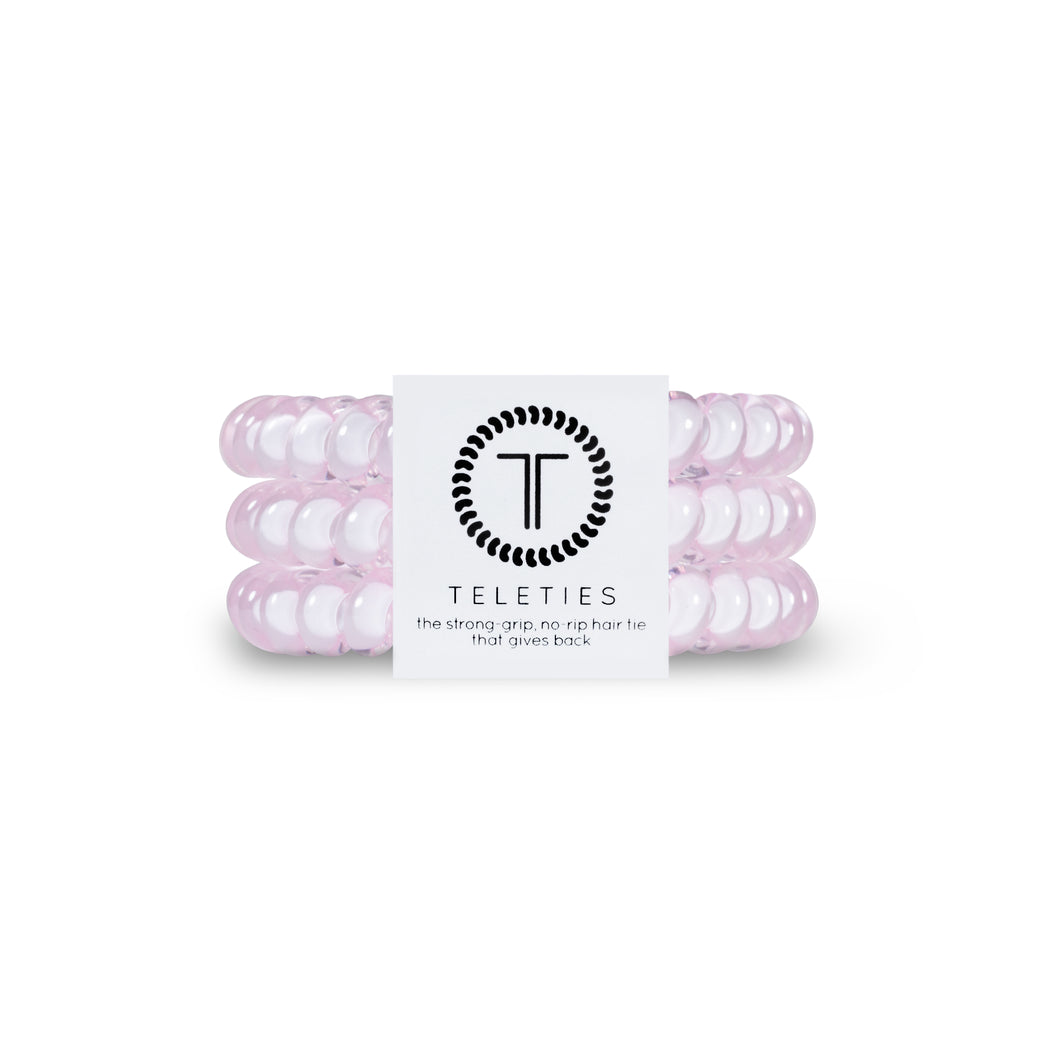 Rose Water Pink Teleties Small 3-Pack Hair Tie