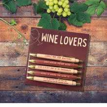 Load image into Gallery viewer, Wine Lovers Pen Set (funny, wine, winery, gift, unique)