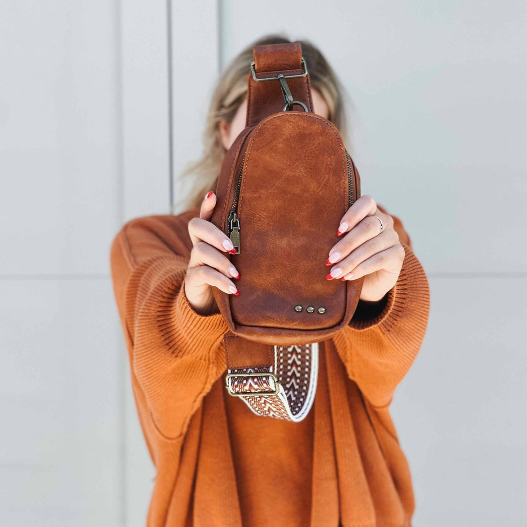 Ladies Sling Bag-Chestnut