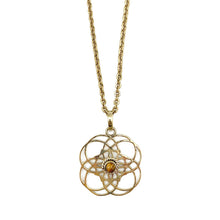 Load image into Gallery viewer, Tanvi Collection Necklace - Gold Clover with Tigerseye
