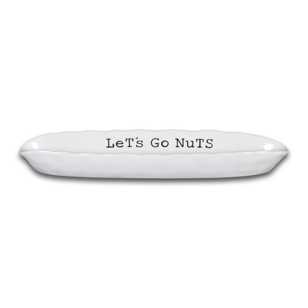 Let's go nuts Long Serving Dish