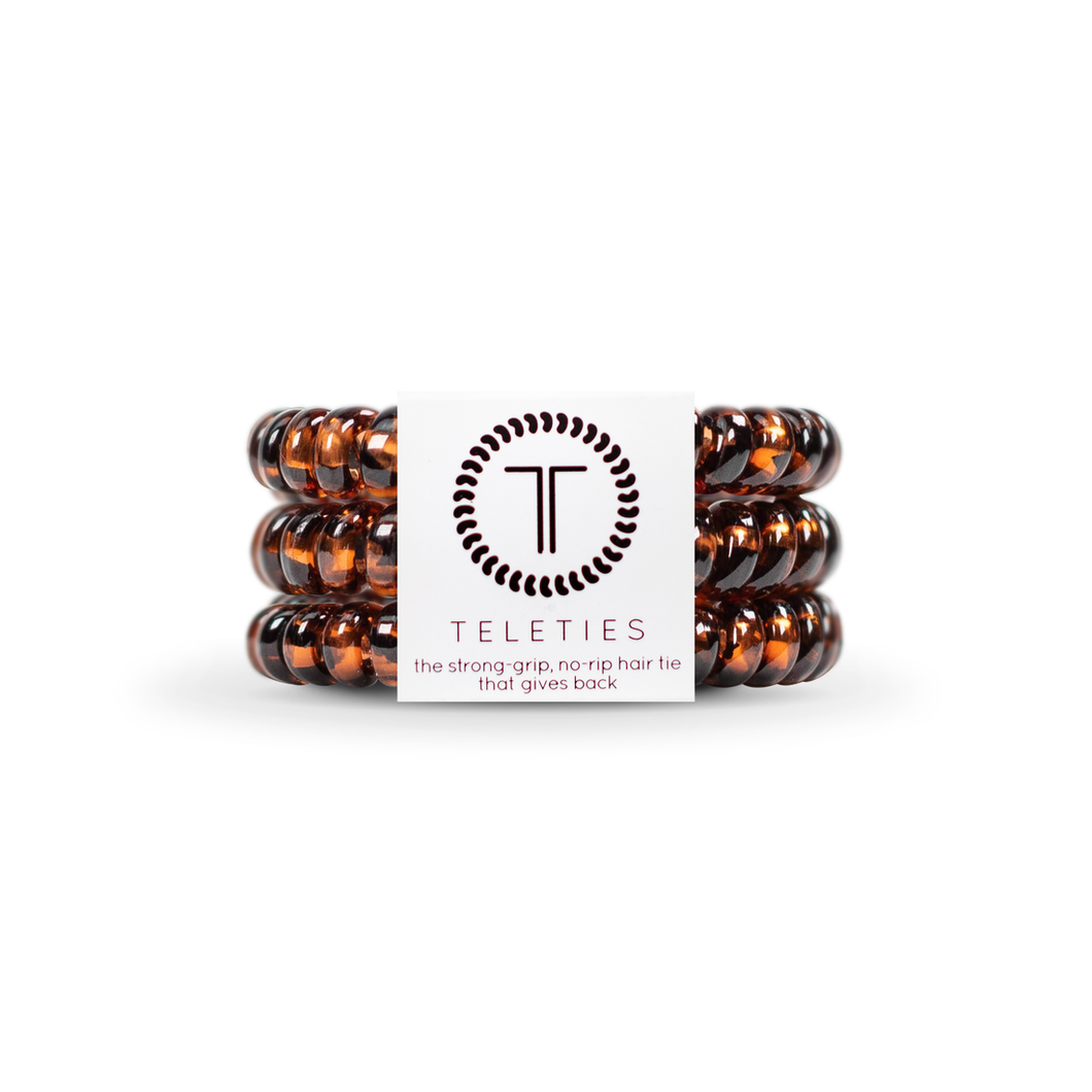 Tortoise Teleties Small 3-Pack Hair Tie