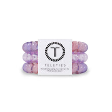 Load image into Gallery viewer, Cotton Candy Sky Teleties Large 3-Pack Hair Ties