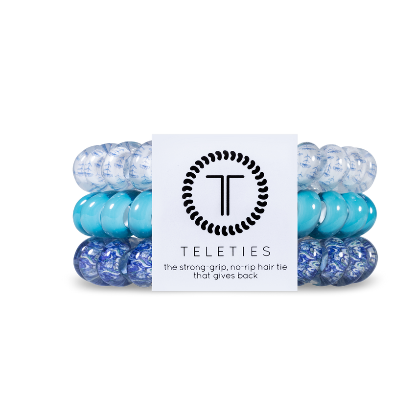 Blue-tiful Teleties Large 3-Pack Hair Ties