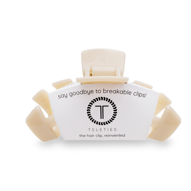 Teleties Large Hair Clip- Almond Beige