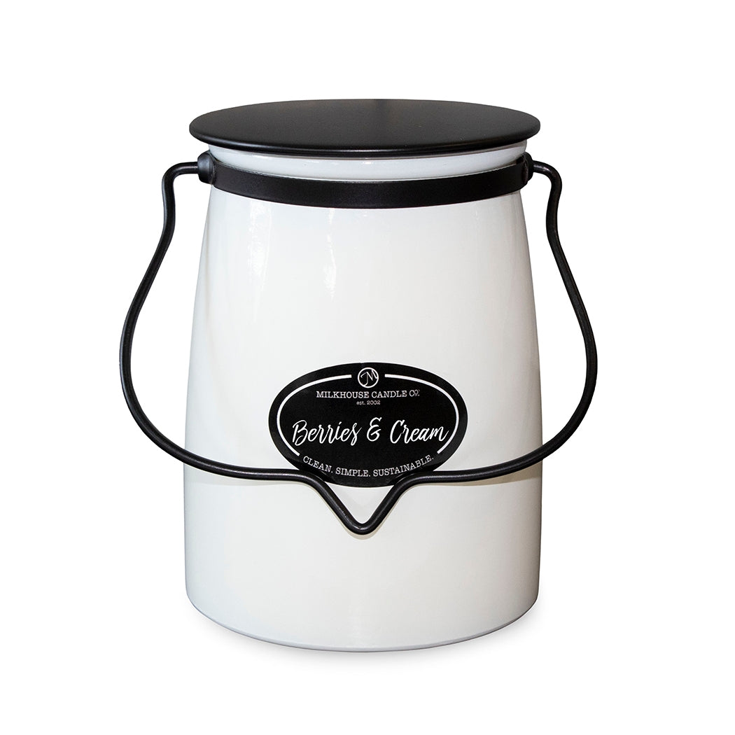 Berries & Cream - 22-Ounce Butter Jar Candle