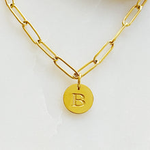 Load image into Gallery viewer, Linked Chain Initial Charm Bracelets