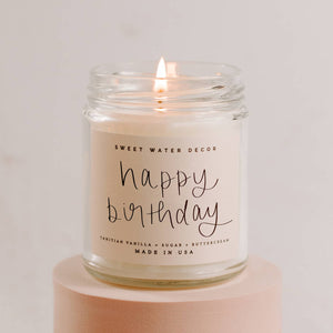 Happy Birthday Soy Candle - Vanilla Buttercream - 9 oz