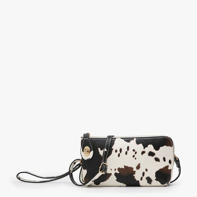 Kendall Crossbody/Wristlet- Cow