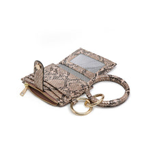 Load image into Gallery viewer, Sammie Mini Snap Wallet w/ Ring- Brown