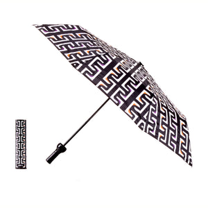 Geometric Black Bottle Umbrella