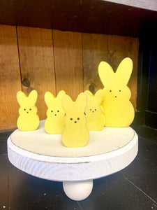 Wooden Easter Peeps Shelf Sitter- 2 Sizes - Yellow