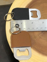 Load image into Gallery viewer, Vegan Leather Keychain Bottle Opener in 2 Colors