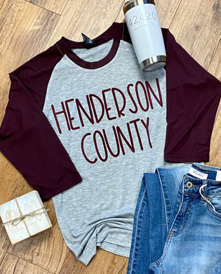 Henderson County Unisex Raglan