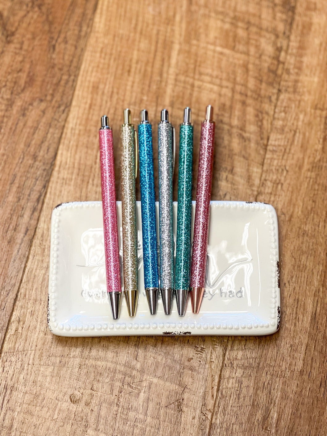 Blue Glitter Pen