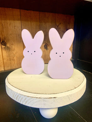 Wooden Easter Peeps Shelf Sitter- Purple